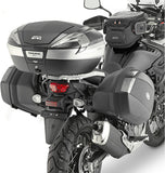 Monokey Side Black Side Cases - 70 Lt Technopolymer - Givi Compatible With Suzuki Dl 650 V-Strom (2017-2024)