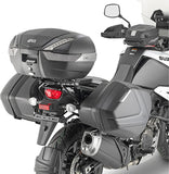 Monokey Side Carbon Look Side Cases - 74 Lt Technopolymer - Givi Compatible With Suzuki V-Strom 1050 - Se (2020-2024)