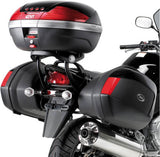 Monokey Side Carbon Look Side Cases - 74 Lt Technopolymer - Givi Compatible With Suzuki Gsx 650 F (2008-2014)