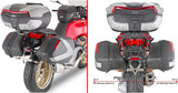 Black Tech Top Case + Side Cases - 110 Lt Technopolymer - Givi Compatible With Moto Guzzi V 100 Mandello 1000 (2022-2024)