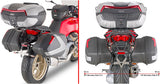 Rear Rack Monokey + Pannier Holder For Monokey Side Side-Cases - Givi Compatible With Moto Guzzi V 100 Mandello 1000 (2022-2024)