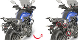 Monokey Side Silver Side Cases - 74 Lt Technopolymer - Givi Compatible With Yamaha Mt-07 Tracer (2016-2019)