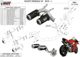Complete Exhaust System Without Catalytic Converter And Without Sound Certification Mk3 Carbon - Mivv Compatible With Ducati Panigale V4 (2018-2022)