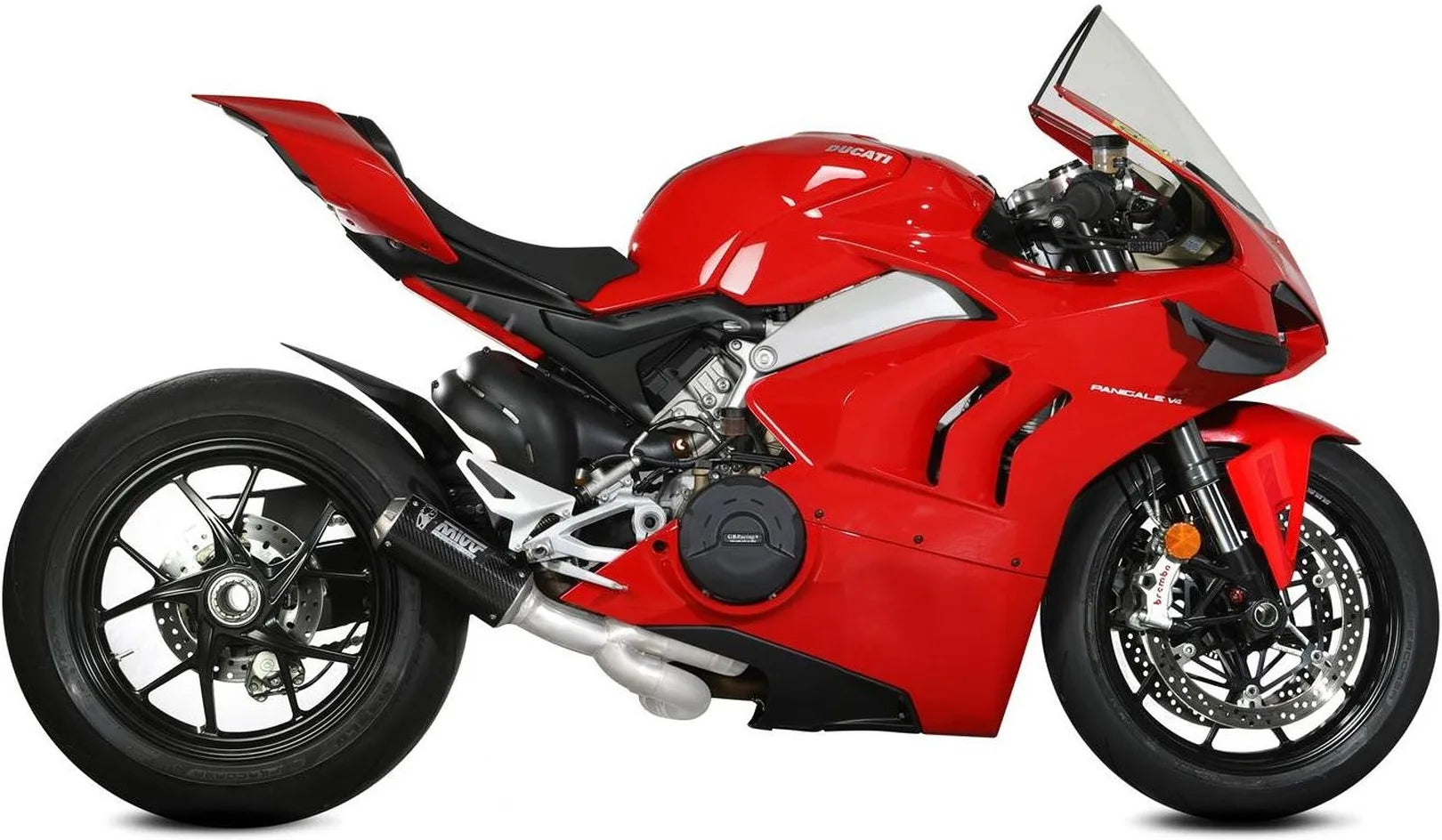 Complete Exhaust System Without Catalytic Converter And Without Sound Certification Mk3 Carbon - Mivv Compatible With Ducati Streetfighter V4 (2020-2022)