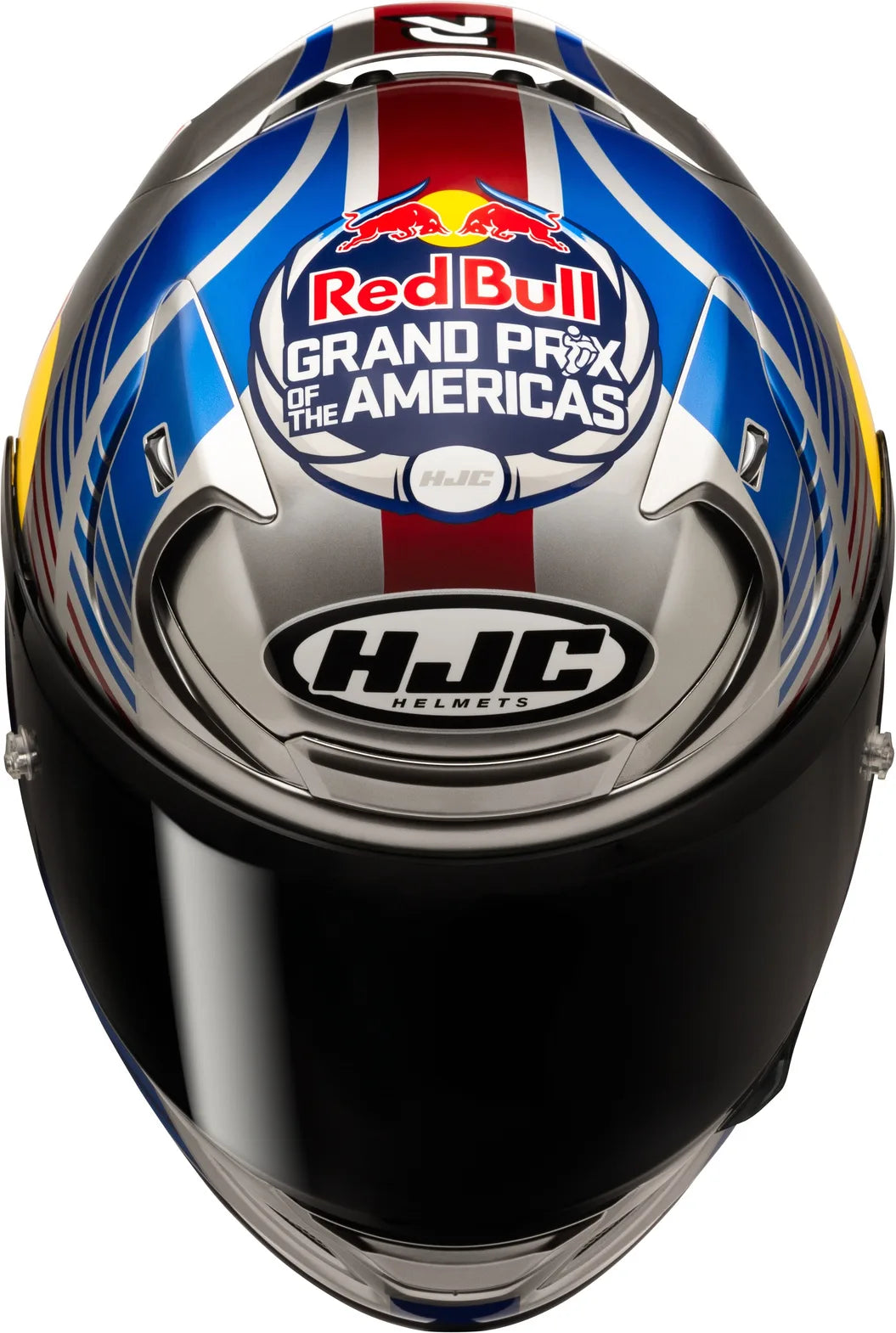 Full-Face Motorcycle Helmet Hjc Rpha 12 P.I.M. Evo (Carbon-Aramid/Fiberglass/Natural Fiber) Mc21 Red Bull Austin Gp 2 Size 08 M