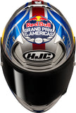 Full-Face Motorcycle Helmet Hjc Rpha 12 P.I.M. Evo (Carbon-Aramid/Fiberglass/Natural Fiber) Mc21 Red Bull Austin Gp 2 Size 07 S