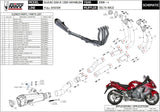 Complete Exhaust System Without Catalytic Converter And Without Sound Certification Delta Race Full Titanium Carbon - Mivv Compatible With Suzuki Gsx-R 1300 Hayabusa (2008-2017)