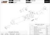 Exhaust Tip With Noise Certification Gp Carbon - Mivv Compatible With Suzuki Sv 650 (1999-2002)