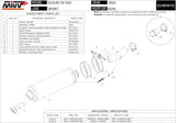 Catalytic Exhaust Tip With Sound Certification Oval Stainless Steel - Mivv Compatible With Suzuki Sv 650 (2003)