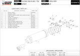 Exhaust Tip With Noise Certification Gp Steel Black - Mivv Compatible With Suzuki Gsx-R 750 (2004-2005)