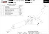 Exhaust Tip With Noise Certification Oval Carbon Carbon - Mivv Compatible With Suzuki Gsf 650 Bandit (2005-2006)