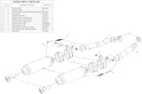 Dual Exhaust System With Sound Certification Gp Steel Black - Mivv Compatible With Suzuki Gsx-R 1000 (2007-2008)