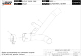 Non-Catalytic Connector Pipe - Mivv Compatible With Suzuki Gsx-R 1000 (2009-2011)