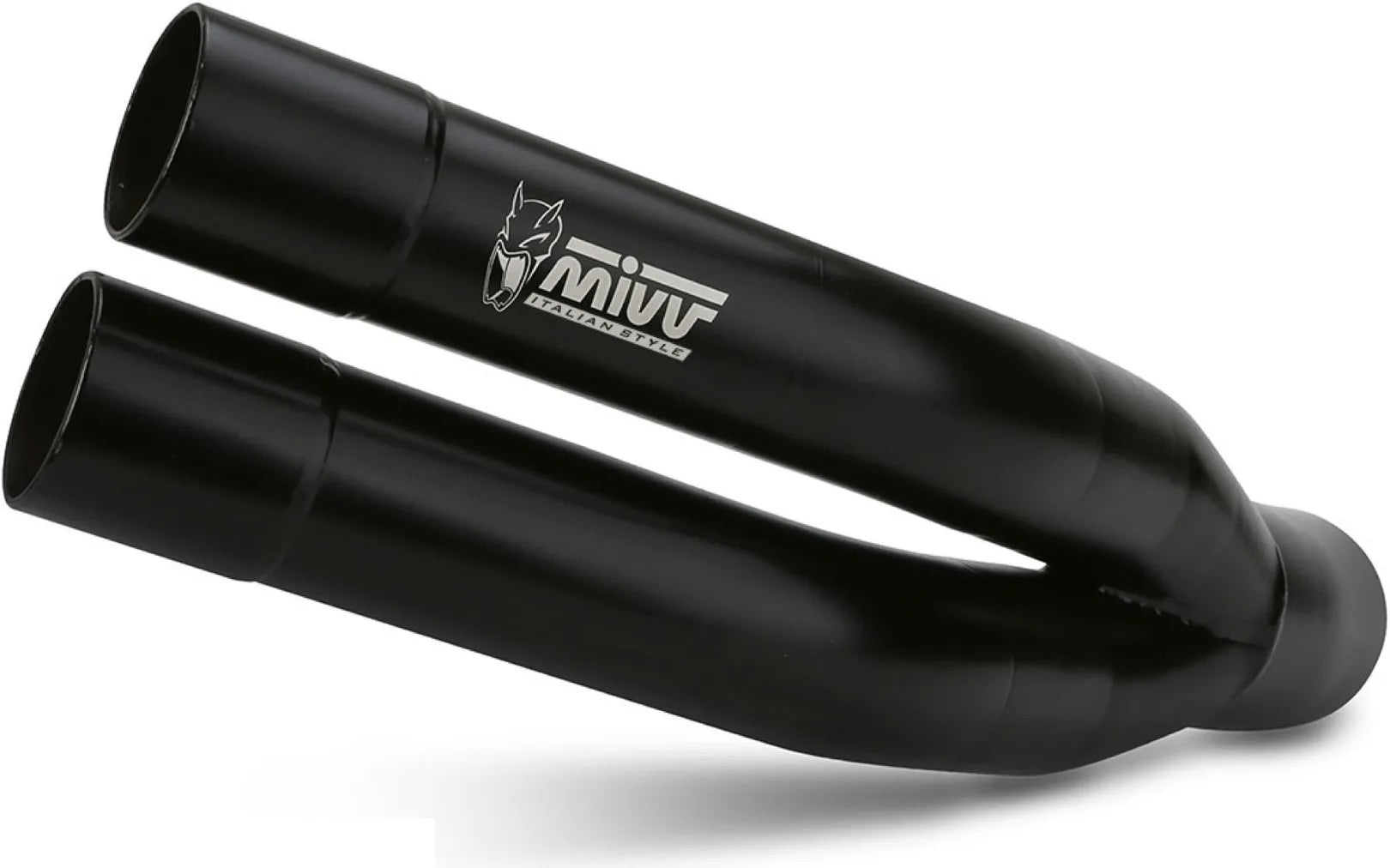 Exhaust Tip With Noise Certification Double Gun Steel Black - Mivv Compatible With Suzuki Gladius (2009-2015)
