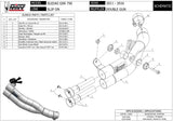 Uncatalysed Exhaust System Without Sound Certification Double Gun Steel Black - Mivv Compatible With Suzuki Gsr 750 (2011-2016)