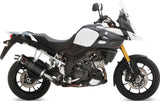 Exhaust Tip With Noise Certification Dakar Steel Black - Mivv Compatible With Suzuki V-Strom 1050 (2020-2024)