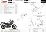 Exhaust Tip With Noise Certification Oval Stainless Steel - Mivv Compatible With Suzuki Dl 1050 V-Strom - Xt (2020-2024)
