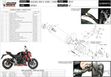 Exhaust Tip With Noise Certification Gp Steel Black - Mivv Compatible With Suzuki Gsx-S 1000 (2015-2020)