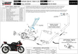 Complete Catalytic Exhaust System With Sound Certification Delta Race Steel Black Carbon - Mivv Compatible With Suzuki Gsx-S 125 (2017-2020)