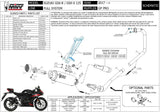 Complete Exhaust System Without Catalytic Converter And Without Sound Certification Gppro Steel Black - Mivv Compatible With Suzuki Gsx-S 125 (2017-2020)