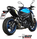 Exhaust Tip With Noise Certification Mk3 Carbon - Mivv Compatible With Suzuki Gsx-S 950 (2021-2023)