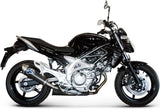 Exhaust Tip With Noise Certification Oval Carbon - Termignoni Compatible With Suzuki Gladius (2009-2019)