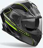 Full-Face Motorcycle Helmet Airoh Spark 2 - Sp2Sh31 Thermoplastic Hrt Gloss Yellow Shadow Size Xxl