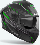 Full-Face Motorcycle Helmet Airoh Spark 2 - Sp2Sh33 Thermoplastic Hrt Matte Green Shadow Size Xs