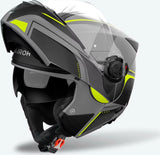 Flip-Up Motorcycle Helmet Airoh Specktre - Specl31 Thermoplastic Hrt Matte Yellow Leaf Size S