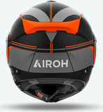 Flip-Up Motorcycle Helmet Airoh Specktre - Specl32 Thermoplastic Hrt Matte Orange Leaf Size Xs