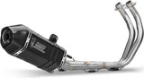 Complete Non-Catalytic Exhaust System With Sound Certification Speed Edge Steel Black Carbon - Mivv Compatible With Yamaha Tracer 700 (2016-2024)