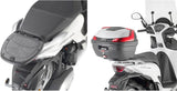 Monolock Black Top Case - 29 Lt Technopolymer - Givi Compatible With Honda Sh 125 Mode (2013-2020)