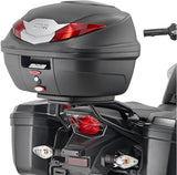 Monolock Vision Black Tech Top Case - 34 Lt Vision Technopolymer - Givi Compatible With Honda Cb 125 F (2015-2020)