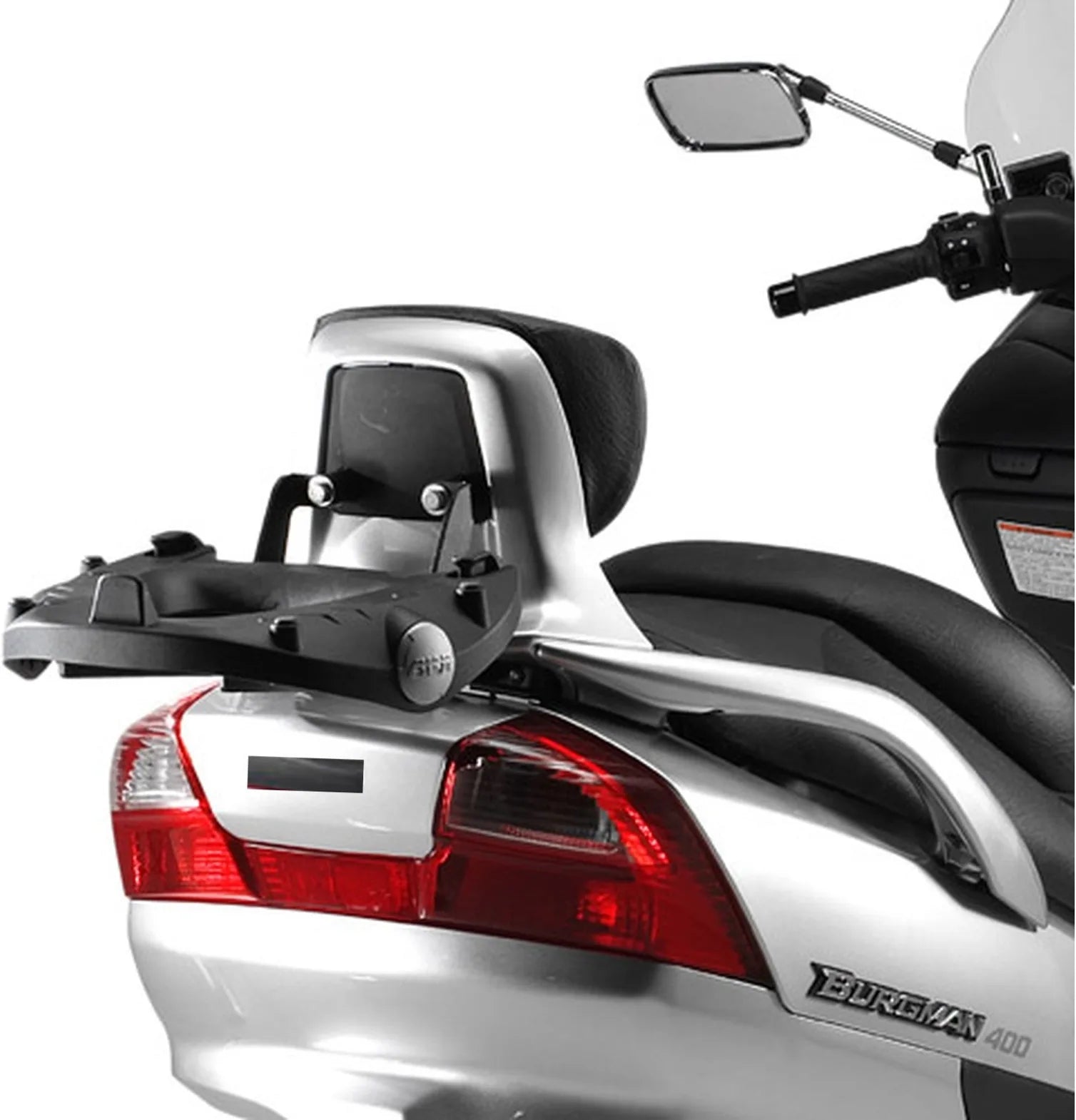 Monokey Aluminium Top Case - 47 Lt Technopolymer - Givi Compatible With Suzuki An 250 - 400 Burgman (2003-2006)