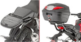 Monolock Alpina Aluminium Top Case - 44 Lt Alpina Aluminium - Givi Compatible With Honda Cb 125 R (2021-2024)