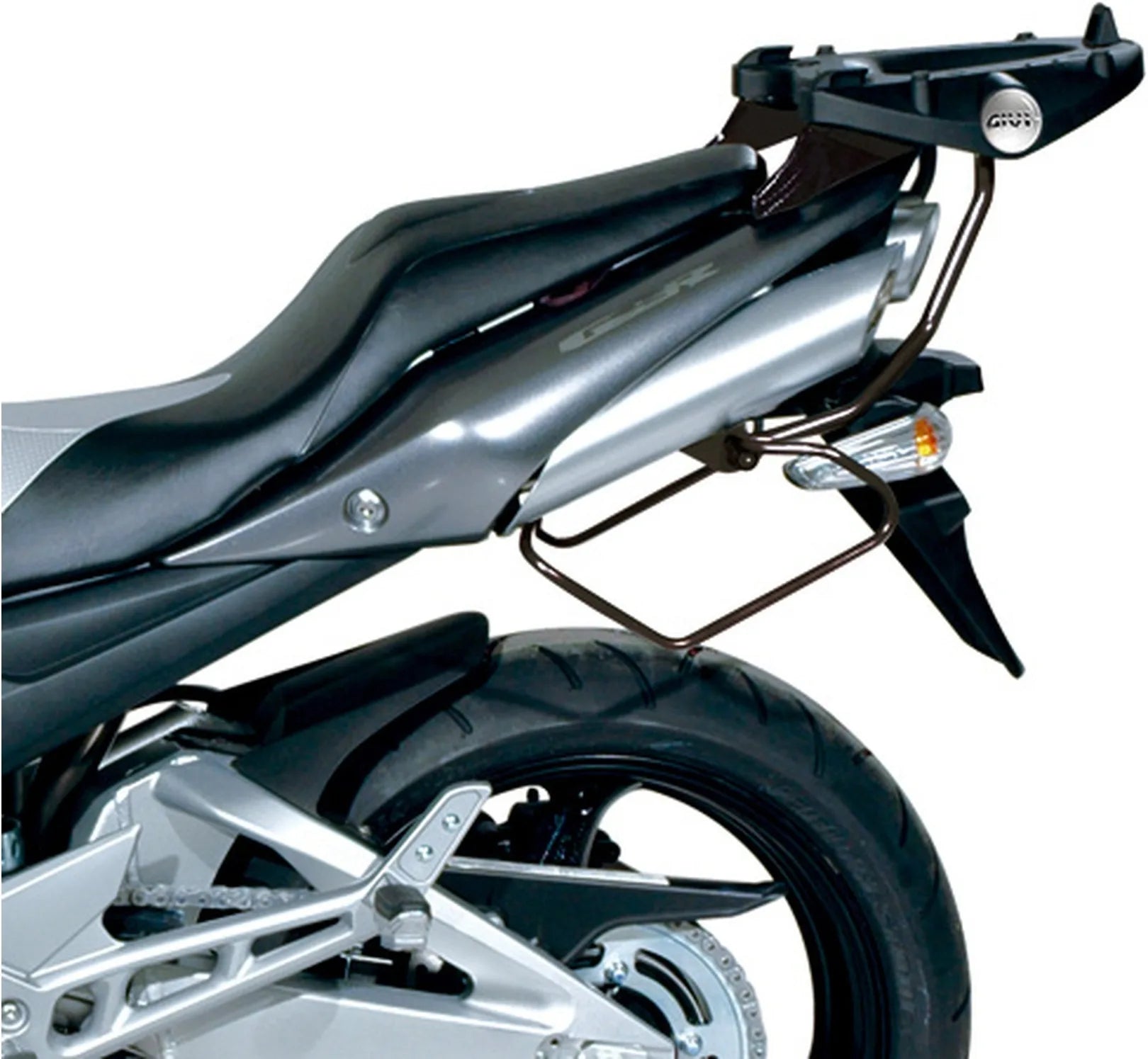 Monokey Trekker Alaska Black Aluminium Top Case - 56 Lt Trekker Alaska Aluminium - Givi Compatible With Suzuki Gsr 600 (2006-2011)