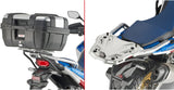 Monokey Trekker Dolomiti Black Aluminium Top Case - 30 Lt Top-Case For Original Rack Trekker Dolomiti Aluminium - Givi Compatible With Honda Crf 1100 L Africa Twin (2020-2023)
