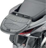 Monolock Riviera Triple Black Top Case - 46 Lt Riviera Technopolymer - Givi Compatible With Honda Pcx 125 (2018-2020)