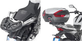 Monolock Black Tech Top Case - 30 Lt For Original Rack Technopolymer - Givi Compatible With Honda Nc 750 X (2025)