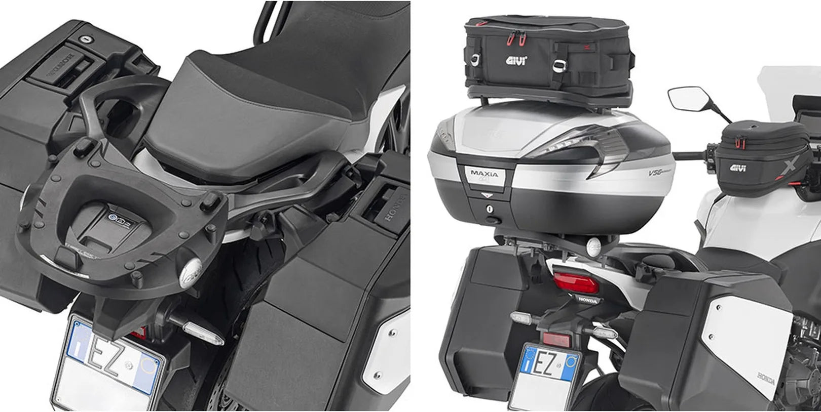 Monolock Black Top Case - 29 Lt Technopolymer - Givi Compatible With Honda Nt 1100 (2025)