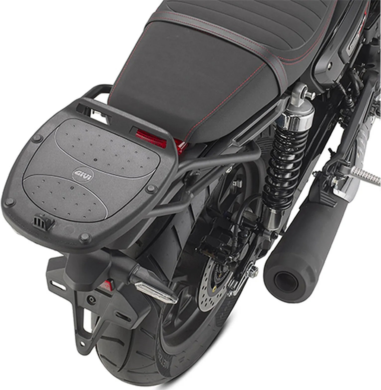 Monolock Alpina Black Aluminium Top Case - 44 Lt Alpina Aluminium - Givi Compatible With Honda Gb 350 S (2025)