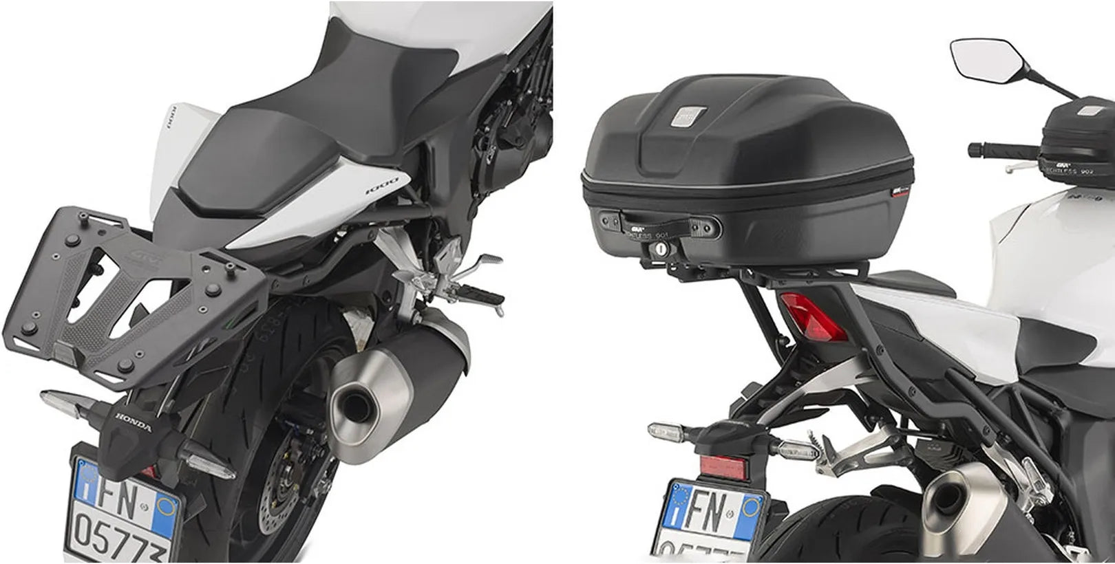 Monolock Black Tech Top Case - 29 Lt Technopolymer - Givi Compatible With Honda Cb 1000 Hornet (2025)