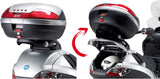 Monokey Trekker Outback Evo Smart Aluminium Top Case - 42 Lt Trekker Outback Evo Smart Aluminium - Givi Compatible With Piaggio Mp3 125 - 250 (2006-2011)