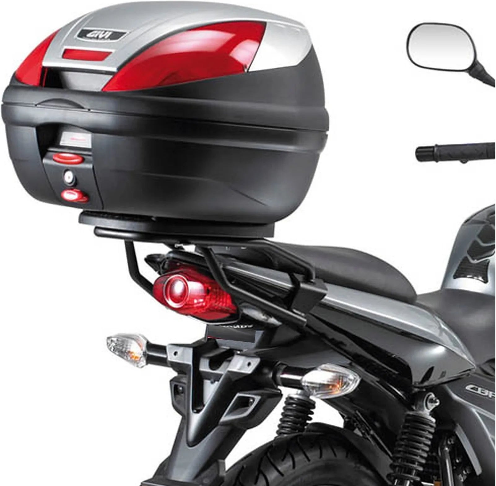 Monolock Black Tech Top Case - 30 Lt C30Nt Technopolymer - Givi Compatible With Honda Cbf 125 (2009-2014)