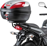 Monolock Alpina Black Aluminium Top Case - 44 Lt Alpina Aluminium - Givi Compatible With Honda Cbf 125 (2009-2014)