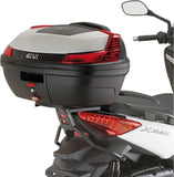 Monolock Riviera Black Top Case - 46 Lt Riviera Technopolymer - Givi Compatible With Mbk Evolys 125 - 250 (2014-2017)
