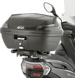 Monolock Black Top Case - 29 Lt Technopolymer - Givi Compatible With Mbk Tryptik 125 (2014-2017)