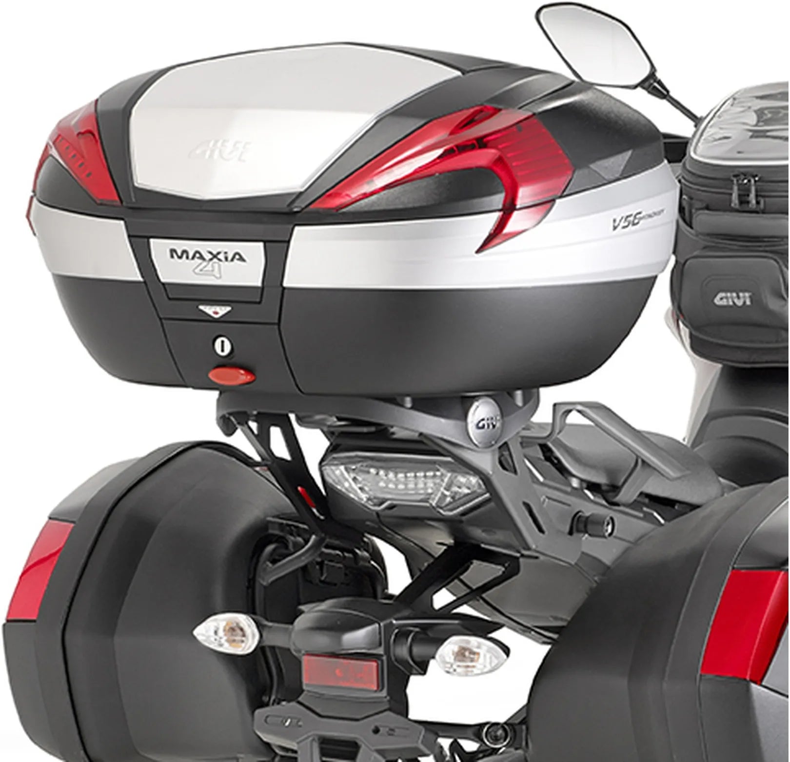 Monokey Aluminium Top Case - 47 Lt Technopolymer - Givi Compatible With Yamaha Mt-09 Tracer (2015-2017)
