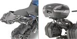 Monokey Black Tech Top Case - 40 Lt Technopolymer - Givi Compatible With Yamaha Niken Gt 900 (2019-2024)