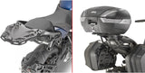 Monokey Trekker Dolomiti Black Aluminium Top Case - 30 Lt Trekker Dolomiti Aluminium - Givi Compatible With Yamaha Niken Gt 900 (2019-2024)
